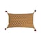 Hello Honey® Floral Pattern Cotton Slub Lumbar Pillow with Tassels
